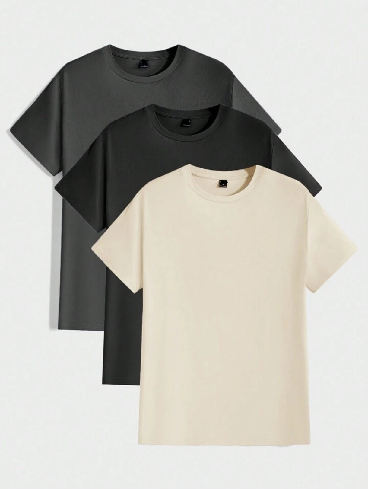 Mens Plain Round Neck T-Shirt Bundle M3PTBU7 - Main Image