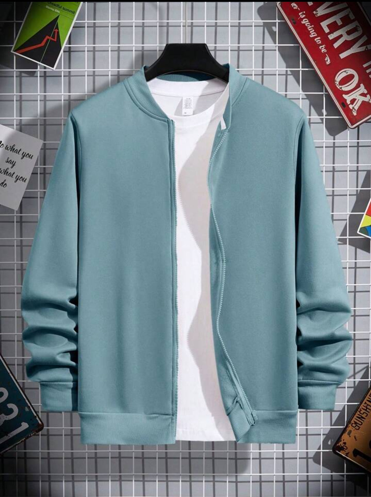 Light zipper jacket best sale