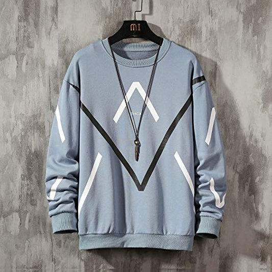Mens Printed Sweatshirt GRMPR3 - Blue