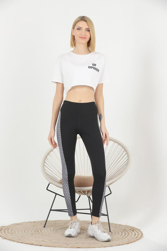 Groove Women’s Contrast Panel Detail Yoga Pants AMYP14