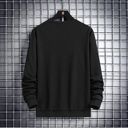 Mens Printed Sweatshirt MPRIN104 - Black