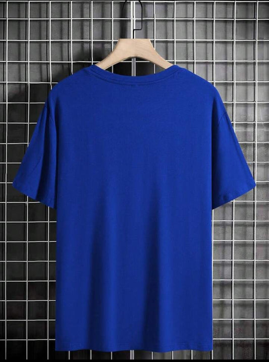 Mens Cotton Half Sleeve Round Neck T-Shirt TTHSRNTS - Royal Blue