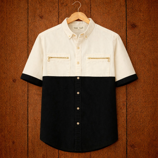 Mens Button Up Cotton Half Sleeve Shirt TTMBUS236 - Multi