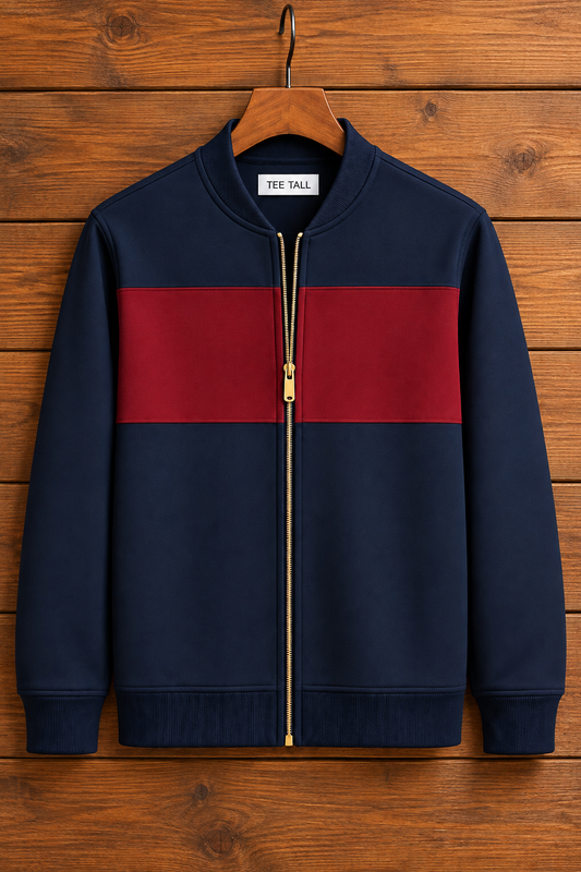 Tee Tall Mens Fleece Bomber ELOR3 Zip Jacket