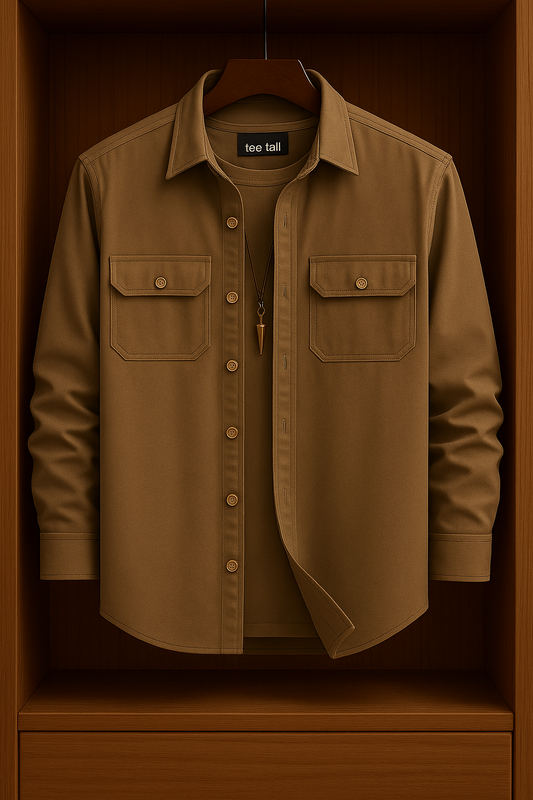 Mens Button Up Cotton Full Sleeve Shirt TTMBUS120 - BRBE