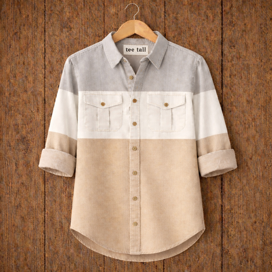 Mens Button Up Cotton Full Sleeve Shirt TTMBUS227 - Multi Color