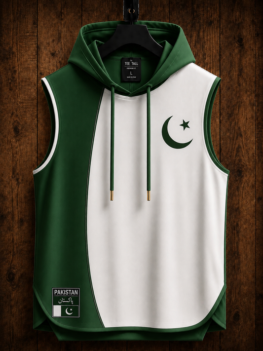 Mens Cotton Hooded Sleeveless T-Shirt CHST27 - Special Edition