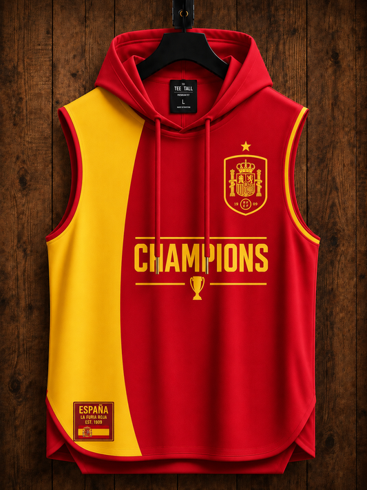 Mens Cotton Hooded Sleeveless T-Shirt CHST35 - Special Edition