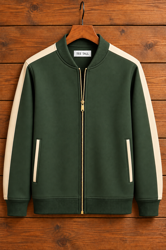 Tee Tall Mens Fleece Bomber ELOR1 Zip Jacket