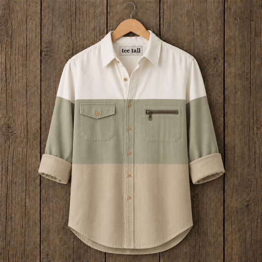 Mens Button Up Cotton Full Sleeve Shirt TTMBUS500 - Multi Color