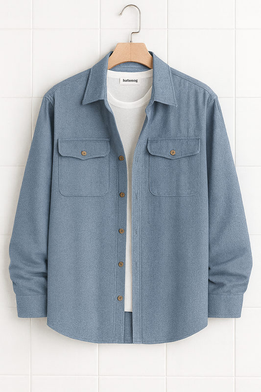 Mens Cotton Pocket Detail Shirt HATMS13 - DB