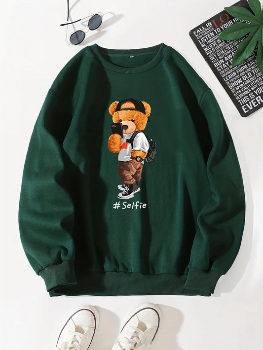 Mens Printed Sweatshirt by Tee Tall TTMPWS39 - Green