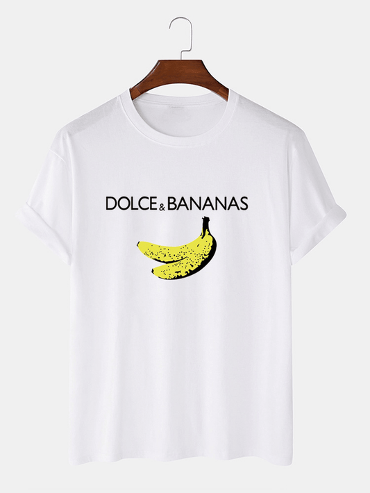 Mens Cotton Sticker Printed T-Shirt TTMPS33 - White
