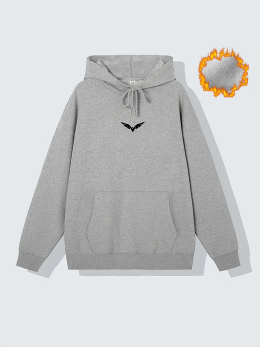 Tee Tall Mens Printed Kangaroo Hoodie TTMPKHPR6 - Grey